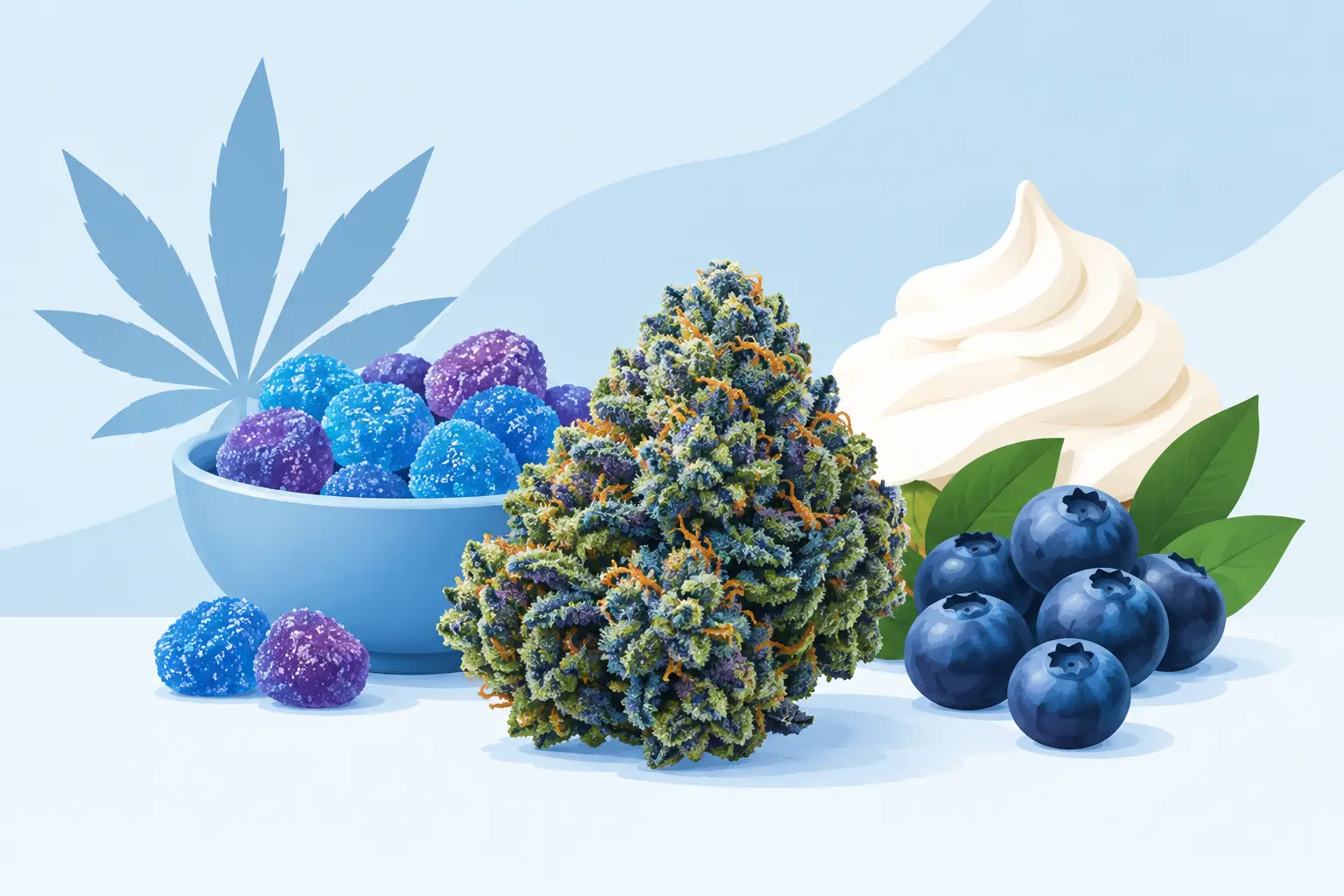 Blue Nerds Strain Flavour: A Taste Example